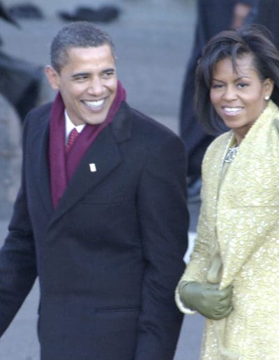 The 44th President Barack Obama & First Lady Michelle Obama Inauguration Day 1-20-09.